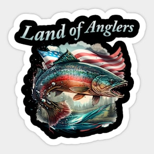 Land of Anglers Sticker